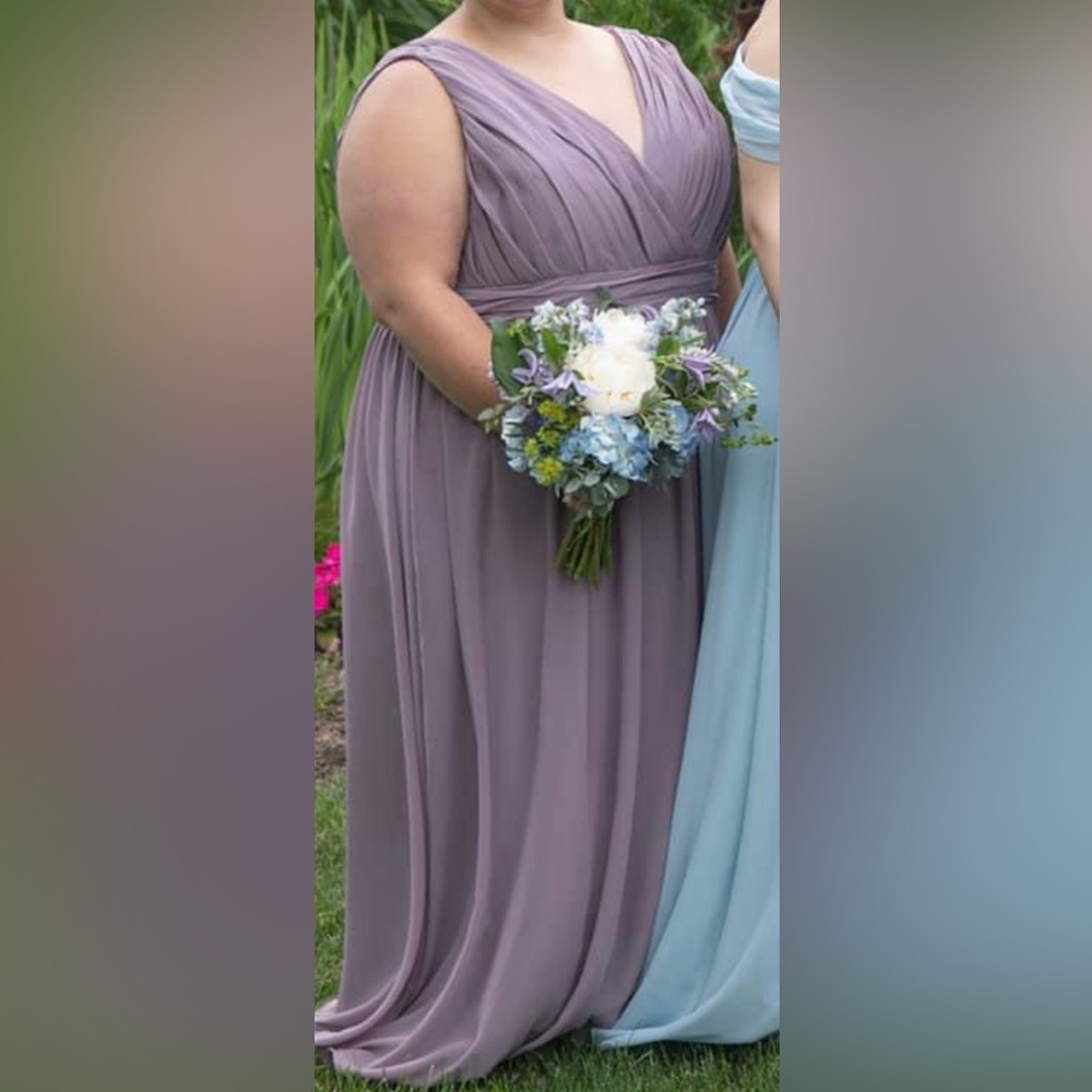 Revelry Keira Chiffon Bridesmaids Dress- Wisteria